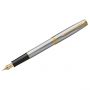 Ручка перьевая Parker "Sonnet Stainless Steel GT" черная, 1,0мм, подарочная упаковка Ручка перьевая Parker "Sonnet Stainless Steel GT" черная, 1,0мм, подарочная упаковка
