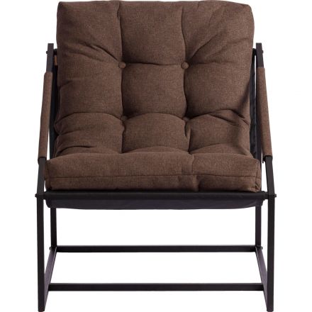 Кресло UT_Charli/Чарли без под. ткань рогожка, коричневый 3М7-147