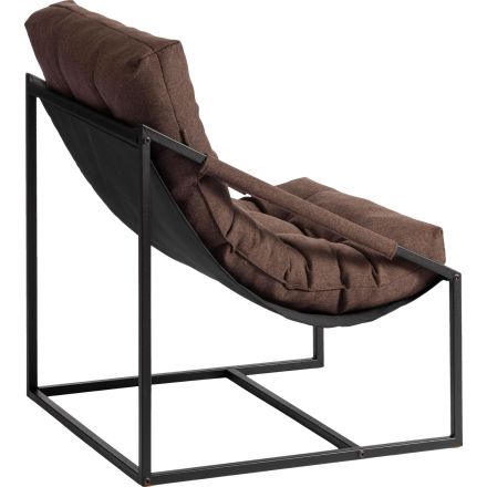 Кресло UT_Charli/Чарли без под. ткань рогожка, коричневый 3М7-147