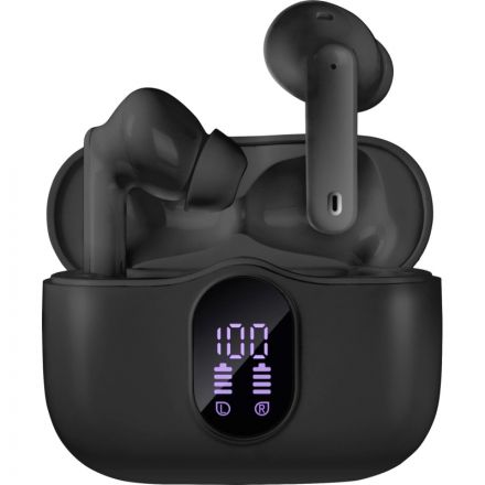 Наушники Sven E-315B, черный, Bluetooth, TWS, ANC, ENC Наушники Sven E-315B, черный, Bluetooth, TWS, ANC, ENC