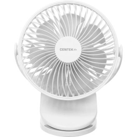 Вентилятор Centek CT-5045,настольный,аккум.1800мАч/5Вт/ 4ск/Клипса/Таймер8ч