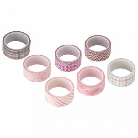 Клейкие WASHI-ленты для декора ОТТЕНКИ РОЗОВОГО, 15 мм х 3 м, 7 цветов, рисовая бумага, ОСТРОВ СОКРОВИЩ, 661704 Клейкие WASHI-ленты для декора ОТТЕНКИ РОЗОВОГО, 15 мм х 3 м, 7 цветов, рисовая бумага, ОСТРОВ СОКРОВИЩ, 661704