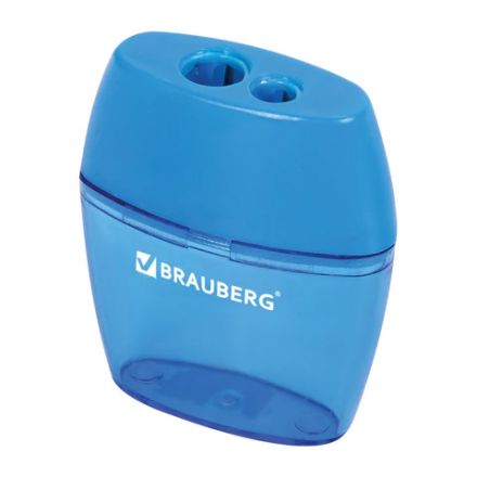 Точилка BRAUBERG "Diamond Dual", 2 отверстия для чернографитных карандашей (в том числе утолщенных), с контейнером, ассорти, 226941 Точилка BRAUBERG "Diamond Dual", 2 отверстия для чернографитных карандашей (в том числе утолщенных), с контейнером, ассорти, 226941