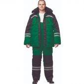 Костюм рабочий зимний муж з03-КПК зел/черн (р.52-54) 182-188 Костюм рабочий зимний муж з03-КПК зел/черн (р.52-54) 182-188