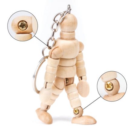 Брелок для ключей "Манекен человека" BRAUBERG ART CLASSIC, дерево, высота 7 см., 191295 Брелок для ключей "Манекен человека" BRAUBERG ART CLASSIC, дерево, высота 7 см., 191295