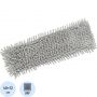 Насадка МОП плоская Home Queen микрофибра 40x10 см голубая