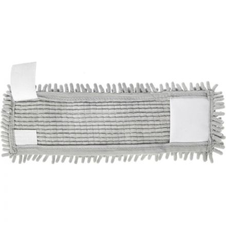 Насадка МОП плоская Home Queen микрофибра 40x10 см голубая