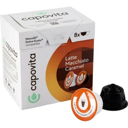 Кофе в капсулах Capovita Latte Macchiato Caramel Dolce Gusto, 16шт Кофе в капсулах Capovita Latte Macchiato Caramel Dolce Gusto, 16шт