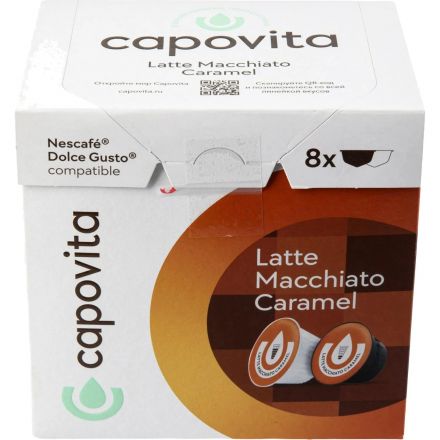 Кофе в капсулах Capovita Latte Macchiato Caramel Dolce Gusto, 16шт Кофе в капсулах Capovita Latte Macchiato Caramel Dolce Gusto, 16шт
