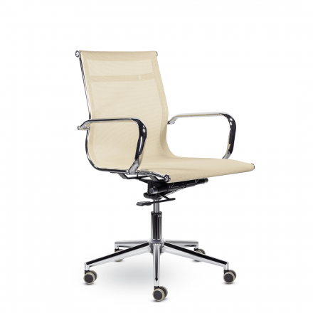 Кресло СН-300 Кайман Н хром Ср TF21 (бежевый) Кресло СН-300 Кайман Н хром Ср TF21 (бежевый)