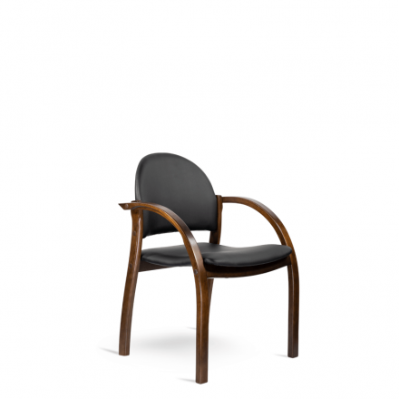 Стул Джуно D8 (темный орех) S-0401 (черный)