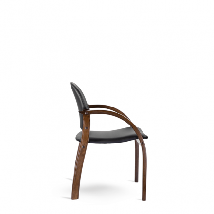 Стул Джуно D8 (темный орех) S-0401 (черный)