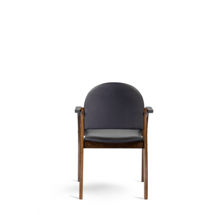 Стул Джуно D8 (темный орех) S-0401 (черный)