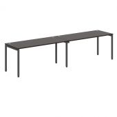 Стол 2-х местный XWST 3270 Легно темный/Антрацит 3206х700х750 XTEN-S Стол 2-х местный XWST 3270 Легно темный/Антрацит 3206х700х750 XTEN-S