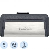 Флеш-память SanDisk Ultra Dual Type-C, 32Gb, USB 3.1 G1, SDDDC2-032G-G46 Флеш-память SanDisk Ultra Dual Type-C, 32Gb, USB 3.1 G1, SDDDC2-032G-G46