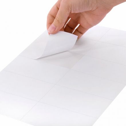 Этикетка самоклеящаяся 105х48 мм, 12 этикеток, белая, 80 г/м2, 100 листов, STAFF BASIC, 115673 Этикетка самоклеящаяся 105х48 мм, 12 этикеток, белая, 80 г/м2, 100 листов, STAFF BASIC, 115673