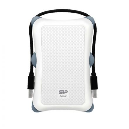 Портативный HDD Silicon Power Armor A30 1 TB USB 3.2, белый, резина