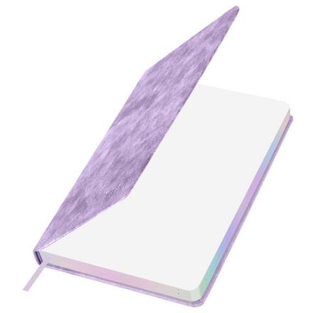 Ежедневник датированный 2026 А5 138х213 мм, BRAUBERG "Ice", под кожу, сиреневый, 117392