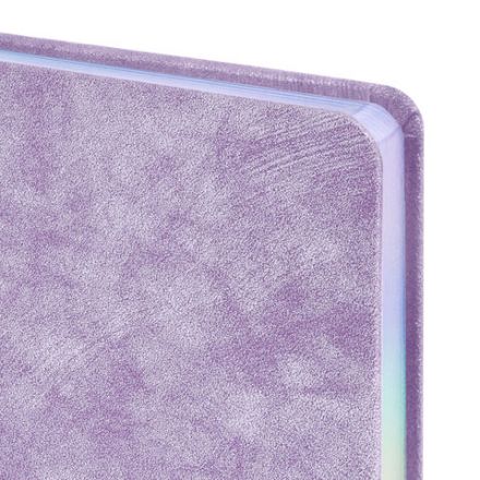 Ежедневник датированный 2026 А5 138х213 мм, BRAUBERG "Ice", под кожу, сиреневый, 117392