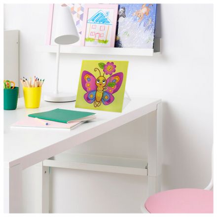 Картина стразами (алмазная мозаика) 20х20 см, ЮНЛАНДИЯ "Бабочка", картон, 662434 Картина стразами (алмазная мозаика) 20х20 см, ЮНЛАНДИЯ "Бабочка", картон, 662434