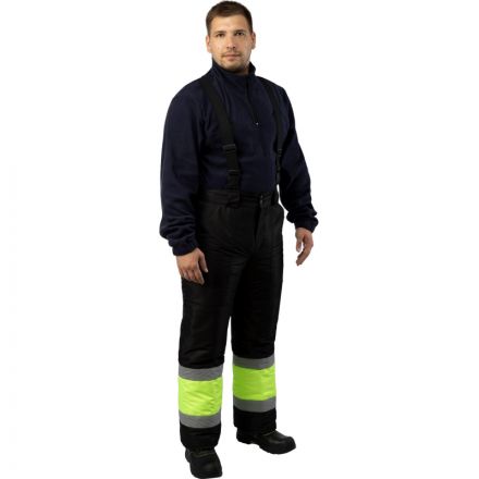 Брюки рабочие зимние муж. з28-БР лимон/черн (р.52-54) 182-188 Брюки рабочие зимние муж. з28-БР лимон/черн (р.52-54) 182-188