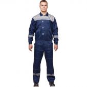 Костюм рабочий летний муж. л20-КБР синий/сер (р.56-58) 182-188 Костюм рабочий летний муж. л20-КБР синий/сер (р.56-58) 182-188