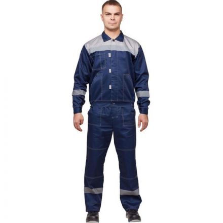 Костюм рабочий летний муж. л20-КБР синий/сер (р.56-58) 182-188 Костюм рабочий летний муж. л20-КБР синий/сер (р.56-58) 182-188