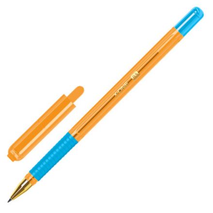 Ручка шариковая с грипом BRAUBERG "X-ONE NEON", СИНЯЯ, корпус ассорти, узел 0,5 мм, линия письма 0,35 мм, 143987 Ручка шариковая с грипом BRAUBERG "X-ONE NEON", СИНЯЯ, корпус ассорти, узел 0,5 мм, линия письма 0,35 мм, 143987