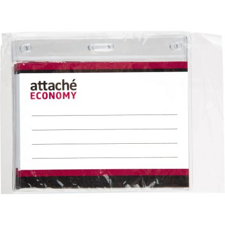 Бейдж Attache Economy 108x126 150 мкм без шнурка, вкладыш 90x120 5шт/уп