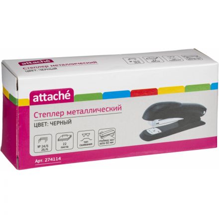 Степлер Attache до 22 листов черный
