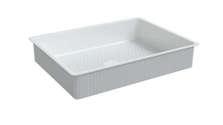 Корзина пластиковая new 540*412*90 Белый-ral9016
