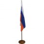 Флаг TI_напольный России, текстура дерева, вишня Флаг TI_напольный России, текстура дерева, вишня