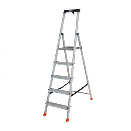 Стремянка складная Krause SAFETY 5 ступеней с полочкой 128959 Стремянка складная Krause SAFETY 5 ступеней с полочкой 128959