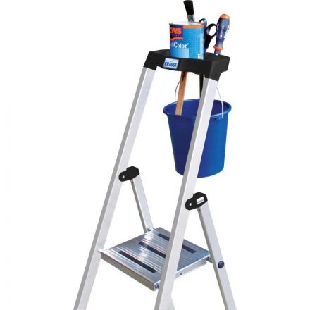 Стремянка складная Krause SAFETY 5 ступеней с полочкой 128959 Стремянка складная Krause SAFETY 5 ступеней с полочкой 128959