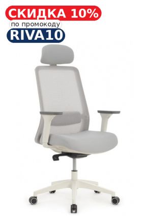 Кресло Ворк W-218C WHITE Светло-серый Кресло Ворк W-218C WHITE Светло-серый