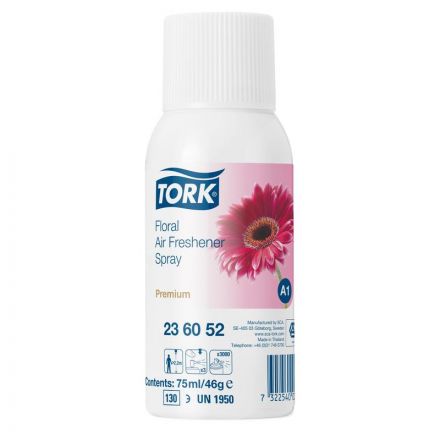 Сменный баллон для автоматического освежителя Tork Premium А1 цветочный 75 мл (артикул производителя 236052)