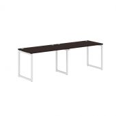 Стол 2-х местный XQWST 2470 Легно темный/Белый 2406х700х750 Стол 2-х местный XQWST 2470 Легно темный/Белый 2406х700х750