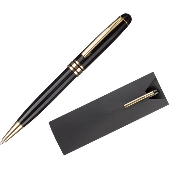 Ручка шариковая  VERDIE Ve-100 Luxe, корп. черн, син. черн, карт. футляр