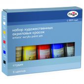Краски акриловые художественные Гамма "Студия", 05цв., 75мл/туба, картон. упаковка Краски акриловые художественные Гамма "Студия", 05цв., 75мл/туба, картон. упаковка