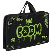 Папка на молнии с ручками ЮНЛАНДИЯ А4, 1 отделение, пластик, ширина 45 мм, "Boom", 272151 Папка на молнии с ручками ЮНЛАНДИЯ А4, 1 отделение, пластик, ширина 45 мм, "Boom", 272151