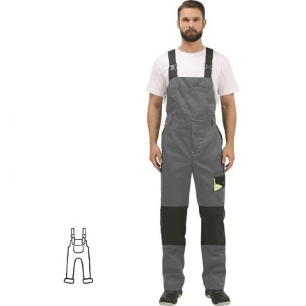 Полукомбинезон рабочий летний муж л27-ПК св-сер/сер 48-50/170-176 Полукомбинезон рабочий летний муж л27-ПК св-сер/сер 48-50/170-176