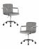 Набор 2 шт Офисное кресло для персонала DOBRIN TERRY, серый велюр (MJ9-75)