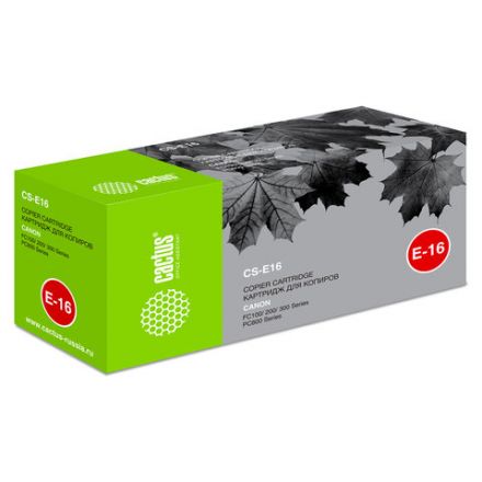 Картридж лазерный CACTUS (CS-E16) для CANON FC-108/128/PC750/880, ресурс 2000 стр. Картридж лазерный CACTUS (CS-E16) для CANON FC-108/128/PC750/880, ресурс 2000 стр.