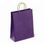 Крафт-пакет бумажный "Dark violet" 26х15х35 см, с кручеными ручками, 80 г/м2, моноцвет, 112405