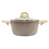 Кастрюля 2л Panairo Barbara c крышкой и ручками soft-touch