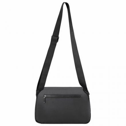 Сумка на плечо большая HEIKKI STREAM (ХЕЙКИ), карман-антивор, А5, черная, 22х31х8 см, 272640