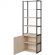 Стеллаж для документов K-Loft  241H026 670х400х2105 дуб сканд/черный