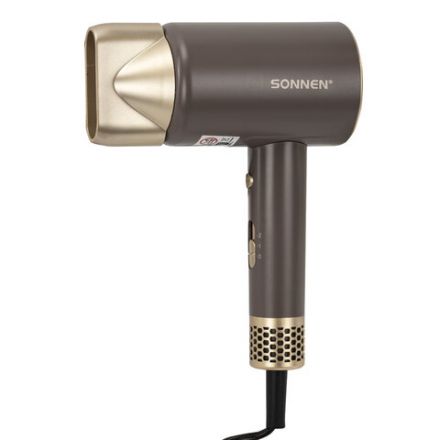 Фен для волос SONNEN HD-2285, 2200 Вт, турмалиновая ионизация, 3 режима, холодный обдув, 454697
