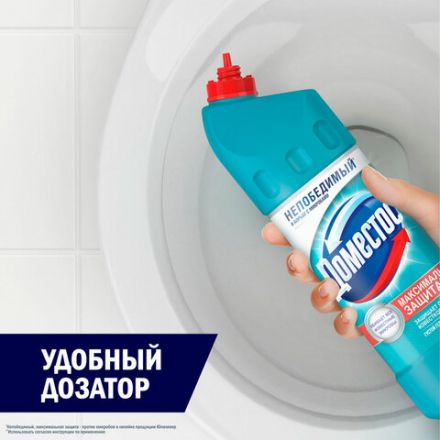 Чистящее средство 1 л, ДОМЕСТОС "Свежесть Атлантики", с отбеливающим эффектом