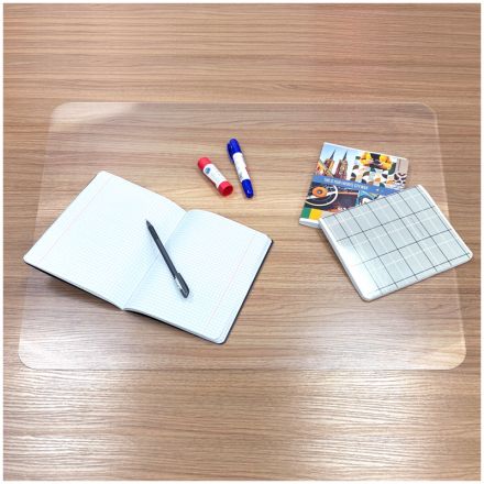 Настольное покрытие OfficeSpace 48*65см, прозрачное глянцевое Настольное покрытие OfficeSpace 48*65см, прозрачное глянцевое